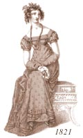 Ladies' 1821 costume