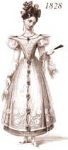 Ladies' 1828 costume